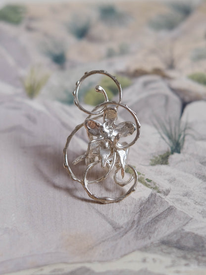 Floral ear cuff climber