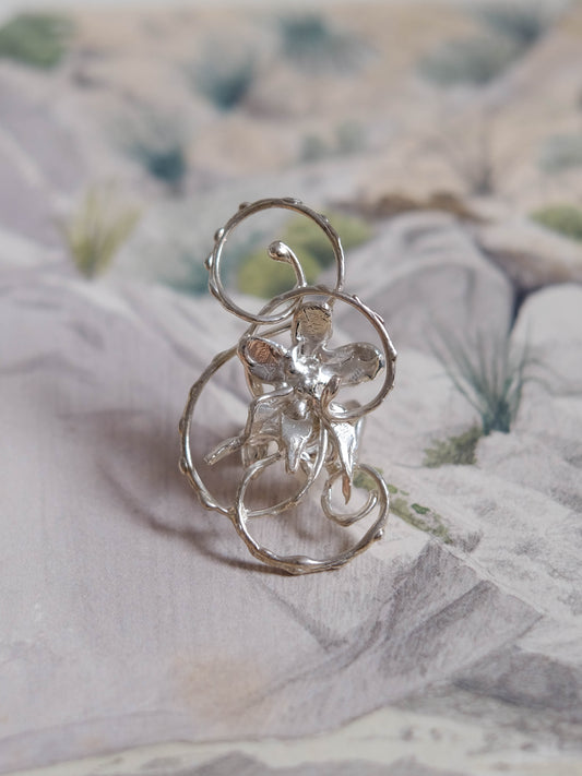 Floral ear cuff climber