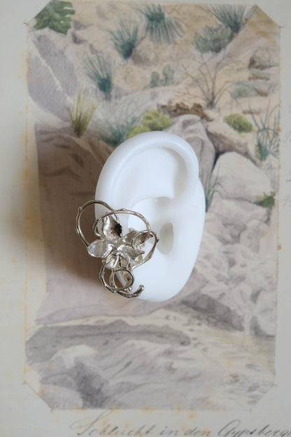 Floral ear cuff whimsy