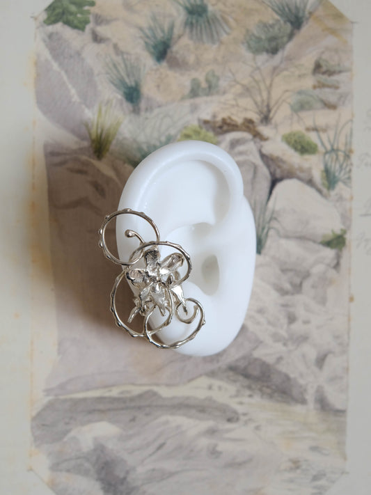 Floral ear cuff climber