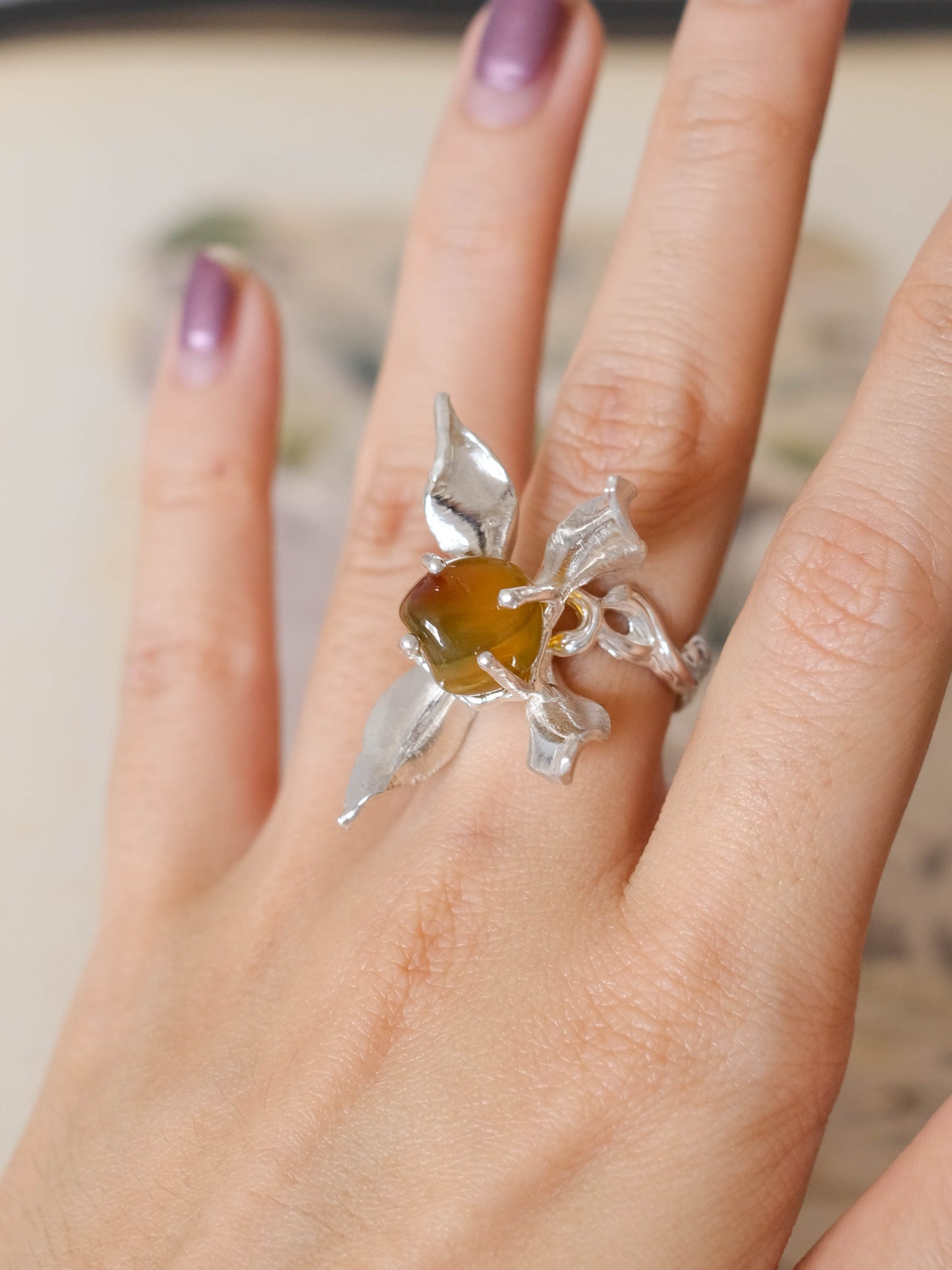 Unravel floral ring
