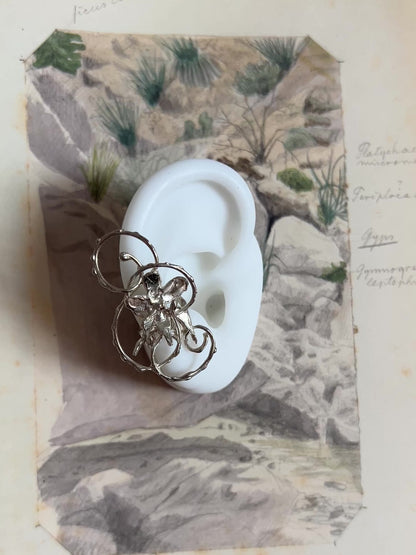 Floral ear cuff climber