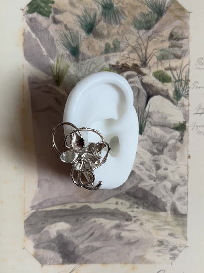 Floral ear cuff whimsy